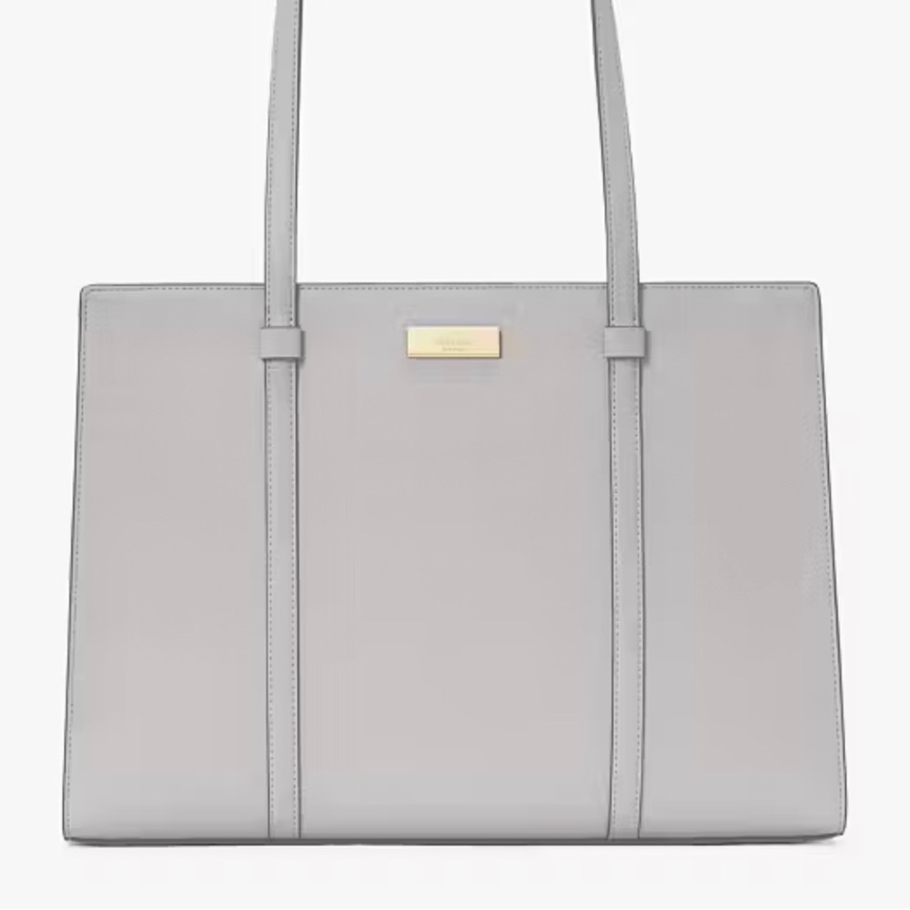 Kate Spade Kenzie Limited Edition Structured Tote Bag [Platinum]